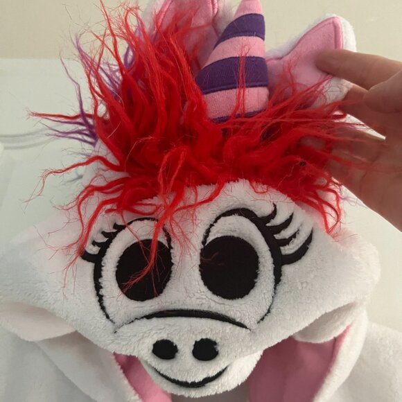 Disney Rainbow Unicorn FAMOUS Hoody Girls Size XXL Like NEW - Picture 3 of 9